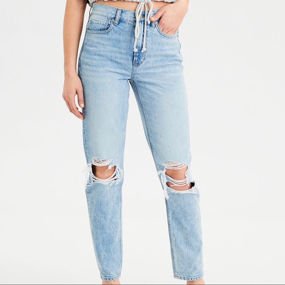 AEO Mom Jeans Women Color Uber Cool Regular